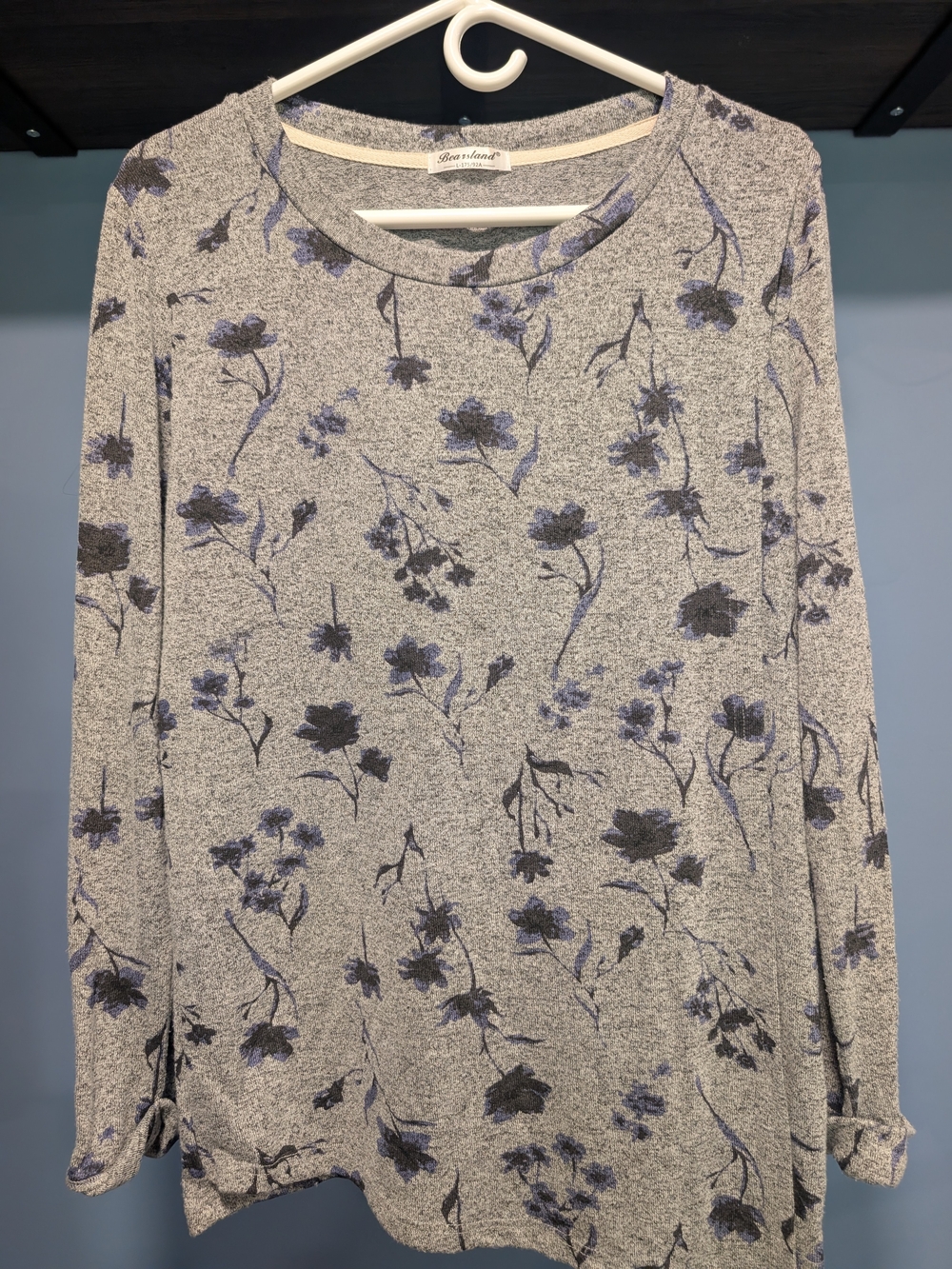 Floral Print Gray Bearsland Nursing Top